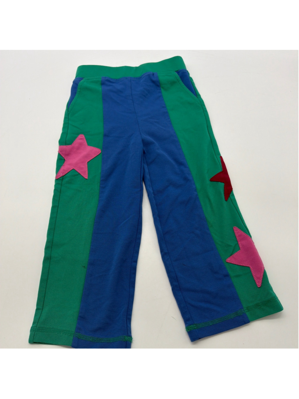 Finding Foxtale Casual Pants Size 3T Green Blue Star Accents
